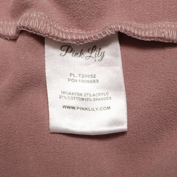 Pink Lily Oversized Microfleece Sweatshirt Soft Cozy Pullover Lounge Top Size L - Picture 6 of 9